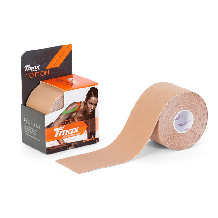 Tmax kinesiologitape 5m x 5cm – Hudvenlig og vandafvisende