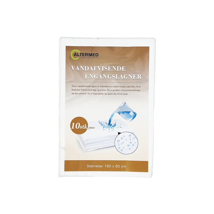 Vandafvisende engangslagner 80x180 cm – 30 gsm SPA-kvalitet