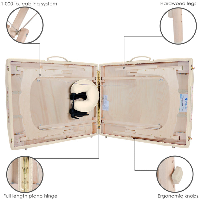 Earthlite Harmony DX transportabel massagebriks med reiki-endestykke