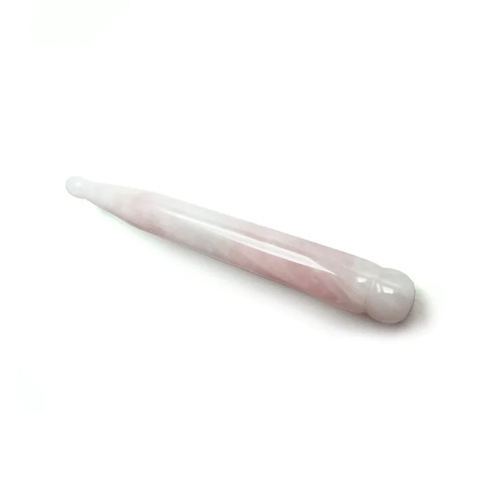 Rosa Quartz Akupressur Stick – naturlig sten til ansigtsmassage og Gua Sha