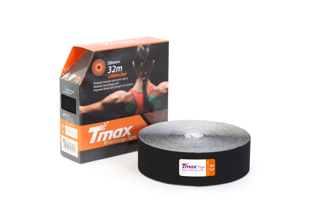 Tmax kinesiologitape 32m x 5cm – Professionel sportstape i meterrulle