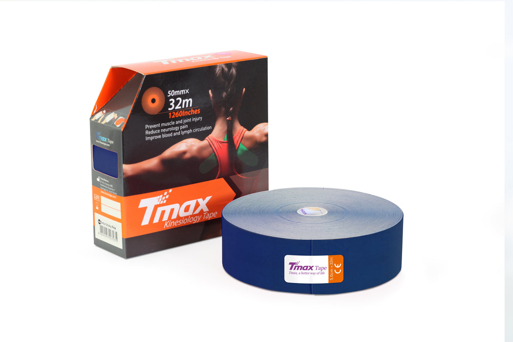 Tmax kinesiologitape 32m x 5cm – Professionel sportstape i meterrulle