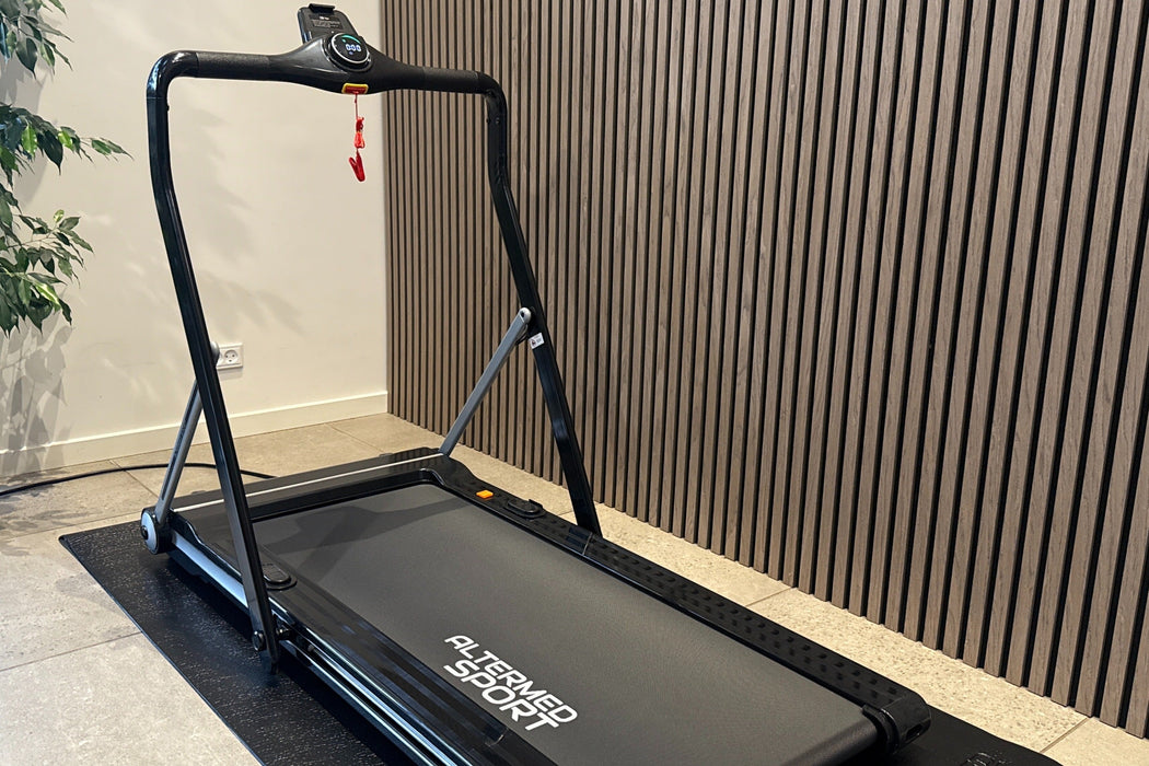 FlexTrek Ultra gåbånd - kompakt løbebånd med 1–12 km/t og støjdæmpning