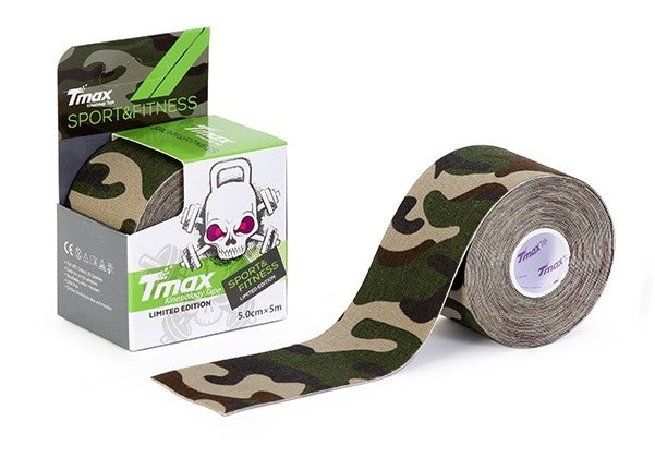 Tmax kinesiologitape 5m x 5cm – Camouflage design til sport