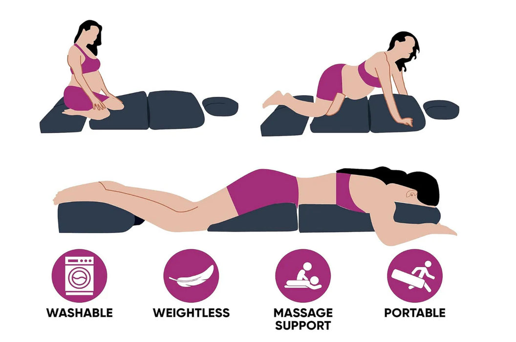 Graviditetspude til massagebriks – Altermed prænatal støttepude