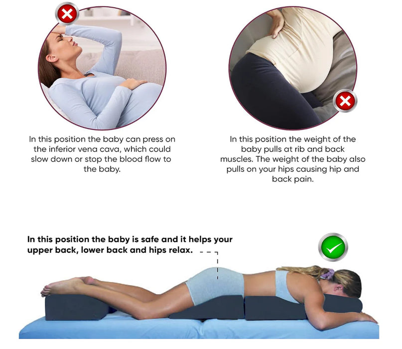 Graviditetspude til massagebriks – Altermed prænatal støttepude