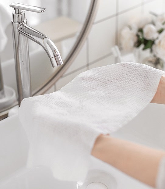 Engangshåndklæder 40x80 cm – 50 stk. i viskose, bionedbrydelige