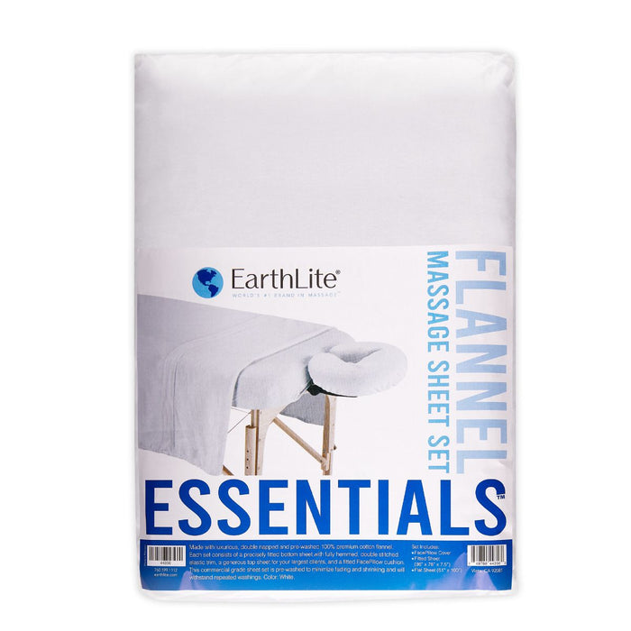 Earthlite ESSENTIALS™ Cotton Flannel Massage Sheet Set