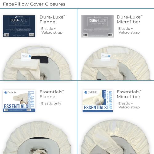Earthlite DURA-LUXE™ Flannel FacePillow Covers – 2-pak luksus