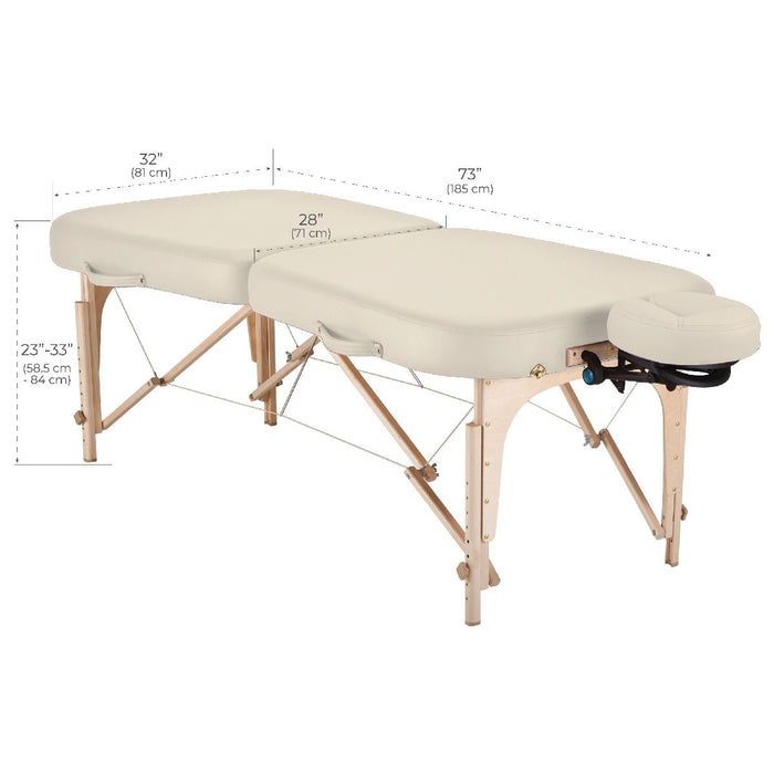 Infinity™ transportabel massagebriks med timeglasdesign