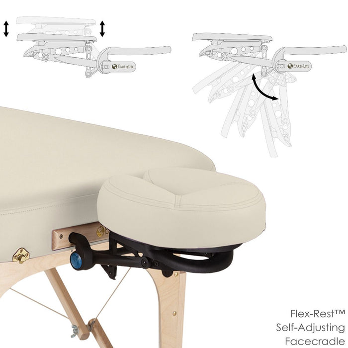 Infinity™ transportabel massagebriks med timeglasdesign