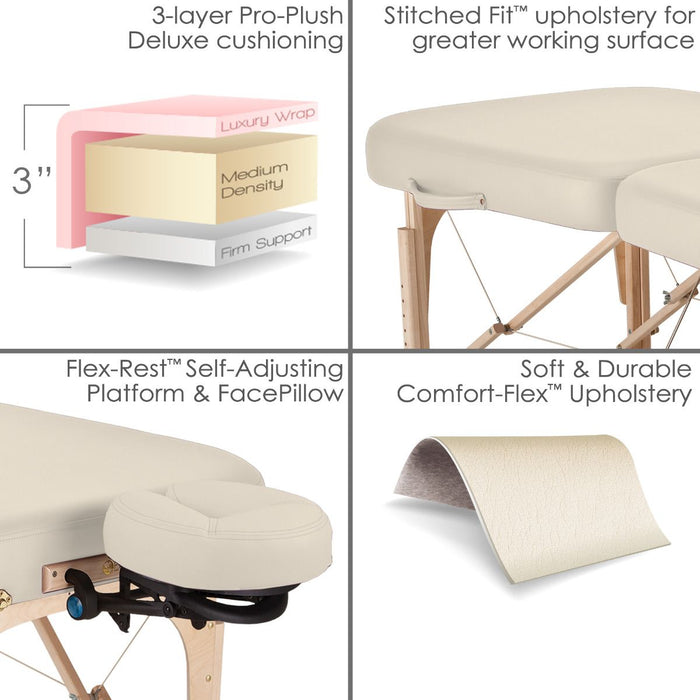 Infinity™ transportabel massagebriks med timeglasdesign