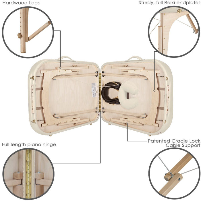 Infinity™ transportabel massagebriks med timeglasdesign