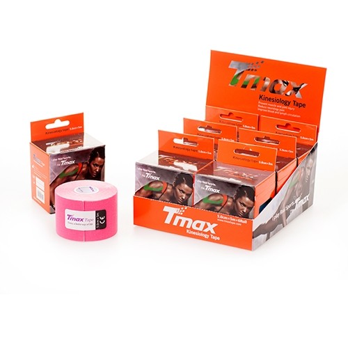 Tmax precut kinesiologitape 5x25 cm – 20 stk klar til brug